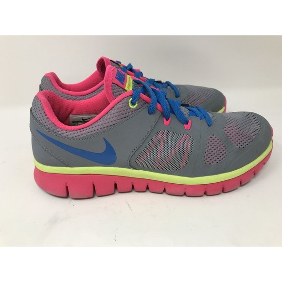 Nike "Flex 2014 Run" Black and Red Running Shoes....5.5Y US - Picture 4 of 6